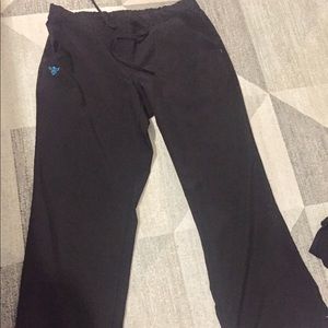 Black scrub pants